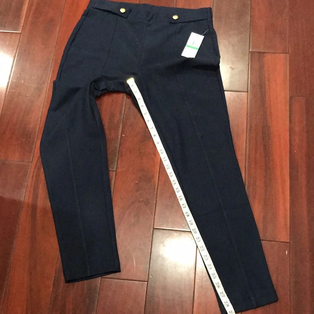 MICHAEL Michael Kors Women Pants Size L Midnight Blue - Picture 10 of 12